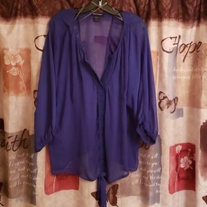 Sheer Cobalt/Royal Blue Top